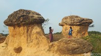 Area seluas 3 hektar ini terbentuk dari proses galian C atau bebatuan yang dilakukan pada awal tahun 90-an dan berhenti sekitar tahun 2008 (Imam Wahyudiyanta/detikTravel)