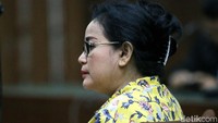 Miryam S Haryani menjalani sidang pembacaan putusan di Pengadilan Tipikor, Jakarta, Senin (23/10/2017) malam.
