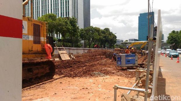 Proyek LRT Jabodebek di Kuningan