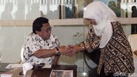 Khofifah disambut Ketua DPD Oesman Sapta.