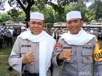 Polisi Asmaul Husna Dikerahkan Jaga Demo Perppu Ormas di Depan DPR