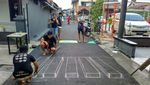 Foto: Proses Pembuatan Lukisan di Kampung 3D Depok