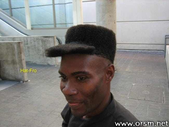 Rambut sekaligus topi. Foto: ist