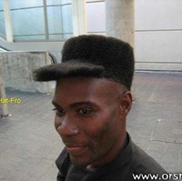 Rambut sekaligus topi. Foto: ist