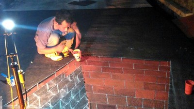 Foto: Proses Pembuatan Lukisan di Kampung 3D Depok