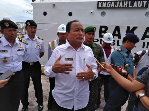 Kapal Bakamla Siaga Evakuasi Bila Gunung Agung Erupsi