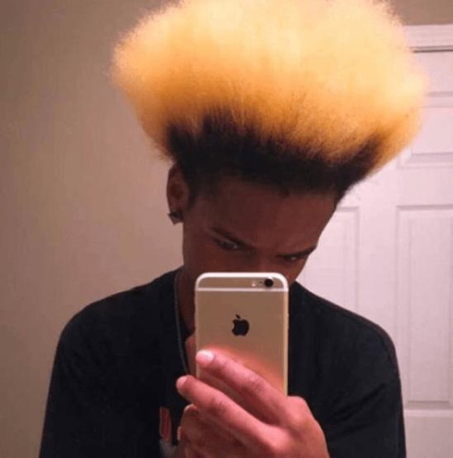 Kalau ingin begaya mohawk, jangan sampai seperti tersetrum listrik seperti ini. Foto: ist