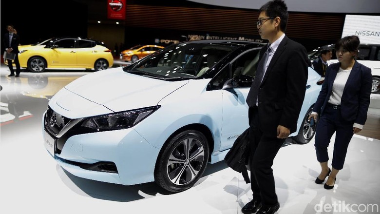 Mobil listrik Nissan Leaf (Foto: Dikhy Sasra) Mobil listrik Nissan Leaf (Foto: Dikhy Sasra)
