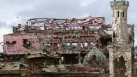 Begini kondisi bangunan-bangunan yang hancur di Marawi