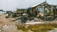Air laut dari Pelabuhan Sunda Kelapa merembes masuk ke kawasan ini.