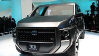 Jika dilihat dari desain yang disajikan, sepertinya mobil konsep ini tidak akan memiliki perbedaan saat memasuki jalur produksi. Salah satunya dengan tampilan Boxy, dengan desain Van, desain grill lebar dengan lampu LED yang bulat. Foto: Rangga Rahadiansyah