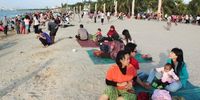 Fasilitas tikar gratis di Ancol (Foto: dok. Ancol)