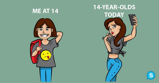 Gadis remaja zaman now dengan zaman dulu sangat berbeda. Modernisasi dan kecanggihan teknologi membuat remaja zaman sekarang lebih cepat ‘dewasa’. Jika dulu gadis remaja belum mengenal makeup apalagi bergaya bak model saat difoto, zaman sekarang sungguh beda. Bagi anak remaja zaman sekarang, makeup sudah bukan hal yang asing lagi. Apalagi eksis di media sosial sudah menjadi bagian keseharian. Foto: Dok. Shareably