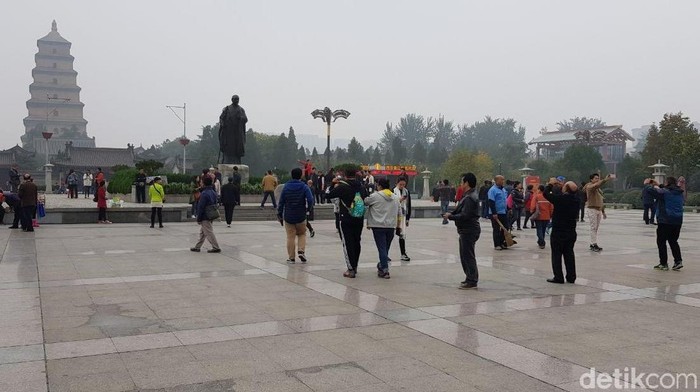 Pagoda Angsa Liar Raksasa di China, Bikin Ingat Kera Sakti