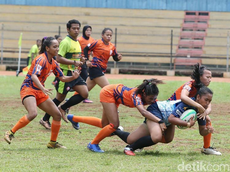 Tim Rugby Putri DKI Jakarta Bantai Bali 38-0