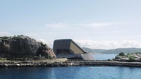Dirancang oleh Norwegia Snohetta. Terbentuklah desain sedemikian rupa, berupa cangkang beton seperti kerang yang menempel di bibir pantai berbatu (Dok. CNN Style)