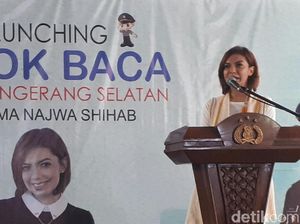 Bersama Najwa Shihab, Polres Tangsel Luncurkan Pojok Baca