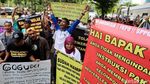 Demo Taksi Online Kritisi Menteri Perhubungan