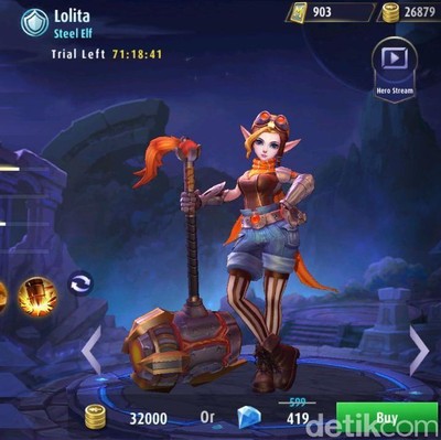 Lolita di Mobile Legends. Foto: screenshot detikINET Lolita di Mobile Legends. Foto: screenshot detikINET