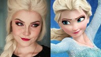 Selain itu ia juga kerap meniru tokoh kartun seperti Elsa dari film Frozen. (Dok. Instagram/sladkoslava)