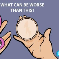 Pallette kosmetik yang hancur adalah mimpi buruk bagi wanita. Foto: Dok. Shareably