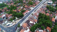 Flyover Dermoleng sepanjang 650 meter dibangun di Kabupaten Brebes. Pool/PUPR.