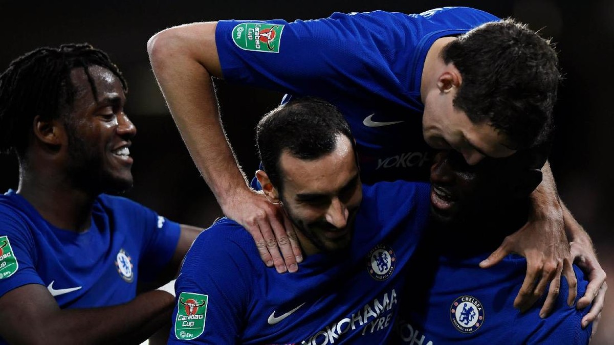 Para pemain Chelsea. (Foto: Reuters)