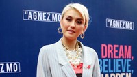 Agnez Mo saat ditemui di kawasan SCBD, Jakarta Selatan pada Kamis (26/10). Pool/Ismail/detikFoto.