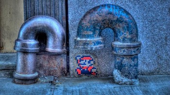 Tak lengkap rasanya pipa tanpa Mario Bros. Foto: Imgur