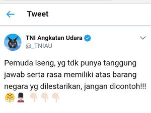 Coret Helikopter TNI AU di Lanud Atang Senjaya, Tiga Pemuda Diciduk