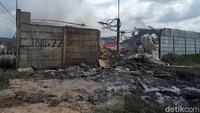 Belum diketahui jumlah korban tewas akibat kebakaran. (Foto: Ahmad Bil Wahid/detikcom)