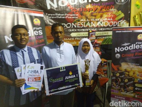 Wiaam aktif ikut pameran dengan kreasi mie bandeng/