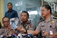 Tim DVI Polri menggelar jumpa pers
