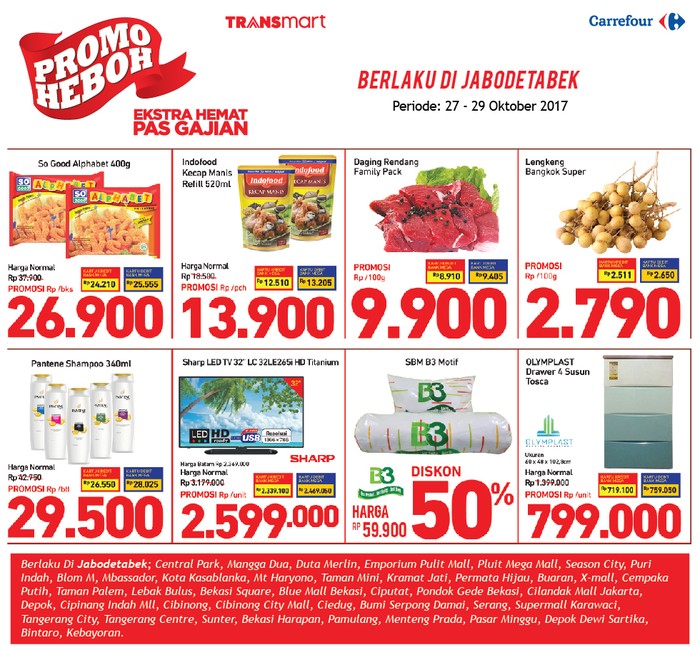 Promo Ekstra Hemat Pas Gajian dari Transmart Carrefour