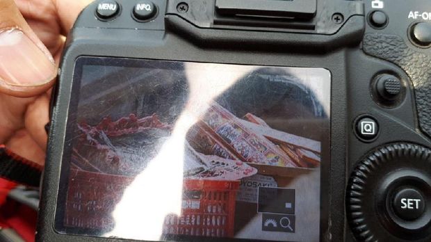 Penampakan sisa kembang api di pabrik yang meledak