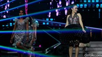 Zaskia Gotik saat tampil di acara !nsert Awards, Kapten Tendean, Jakarta Selatan pada Kamis (26/10) malam.
