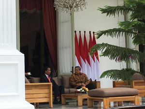 Foto: Pertemuan Mendadak SBY-Jokowi di Istana
