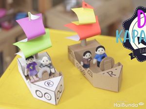 Ide Weekend: Bikin Kapal Laut dari Kardus Bareng si Kecil