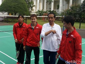 Presiden Jokowi/Kevin Vs Marcus/Gregoria di Hari Sumpah Pemuda