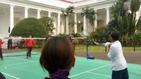 Jokowi kemudian meminta Atlet bulutangkis legendaris Susi Susanti untuk menggantikannya. (Bagus Prihantoro Nugroho/ detikcom)