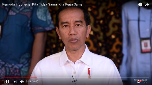 Jokowi: Pemuda Indonesia! Kita Tidak Sama, Kita Kerja Sama