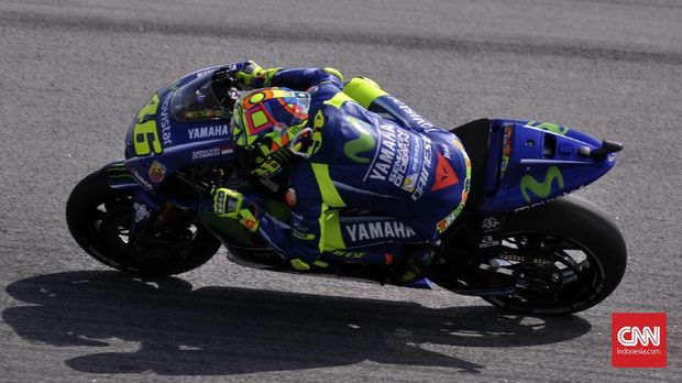 Start di posisi lima pencapaian terbaik Valentino Rossi di MotoGP 2018.