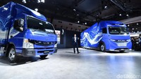 E-Fuso Vision one ini, mengkombinasikan eksterior yang berani dipadukan dengan interior minimalis.
