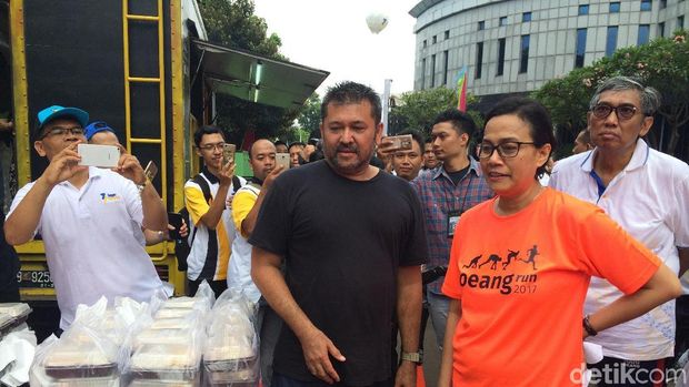 Menkeu Sri Mulyani di peringatan Hari Oeang ke-71