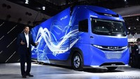 E-Fuso dipamerkan di Tokyo Motor Show 2017.