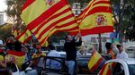 Begini Ramainya Aksi Tolak Catalonia Merdeka di Spanyol
