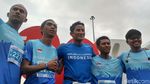 Berpeluh, Aksi Sandiaga Lari 21 Km di Jakarta Marathon 2017
