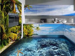 Lukisan 3D yang Bikin Betah di Kamar Mandi