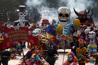 Lautan Tengkorak di Festival Kematian Meksiko