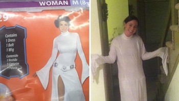Hiii, ketika dipakai malah jadi seperti baju hantu. (Foto: Boredpanda)